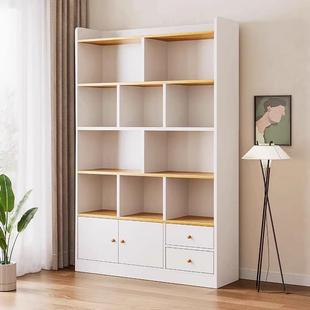 架落地置物G573BG7架书客厅靠墙收简纳柜家用约带门书柜柜陈列展