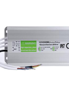 软2硬LEHDCD灯4条1V17A200W直流水底灯防水开关电源变W压器2V200