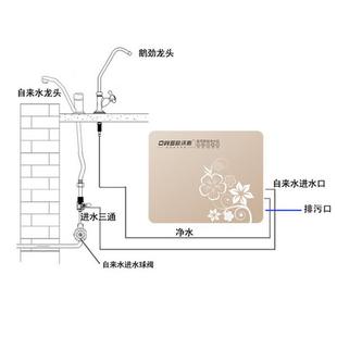 超滤净水机台式 欧沃斯净水器家用直饮 厨房自来水五级过滤