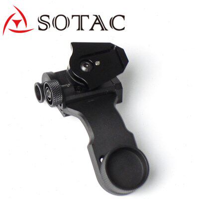 SOTAC PVS14 PVS18J臂支架夜视仪弯臂支架铝合金燕尾J臂安装架