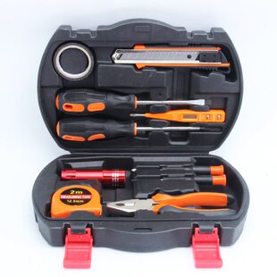 亮牌家用礼品五金工具套装11件套 碳钢镀镍材质 彩盒包装 可丝印