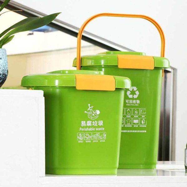xyt桌面厨房厨余过滤分类垃圾桶家用手提发酵密封防臭干湿分离绿,家装主材,厨用垃圾桶,淘宝优惠券,粉丝福利购,淘宝优惠卷