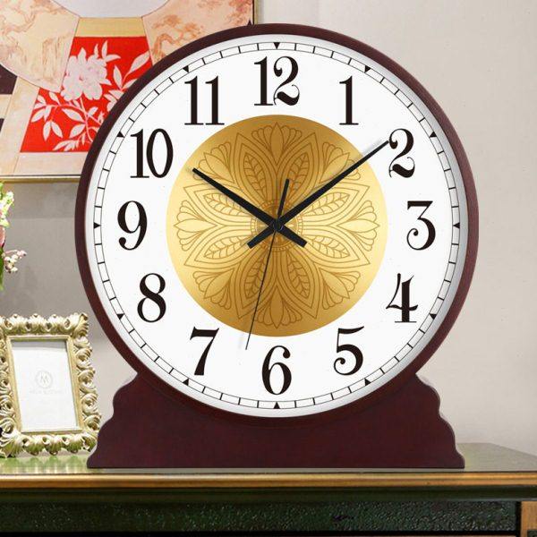 实木静音座钟创意时尚台式钟表客厅家用时钟桌面摆件大号北欧台钟,家居饰品,台钟/闹钟,淘宝优惠券,粉丝福利购,淘宝优惠卷