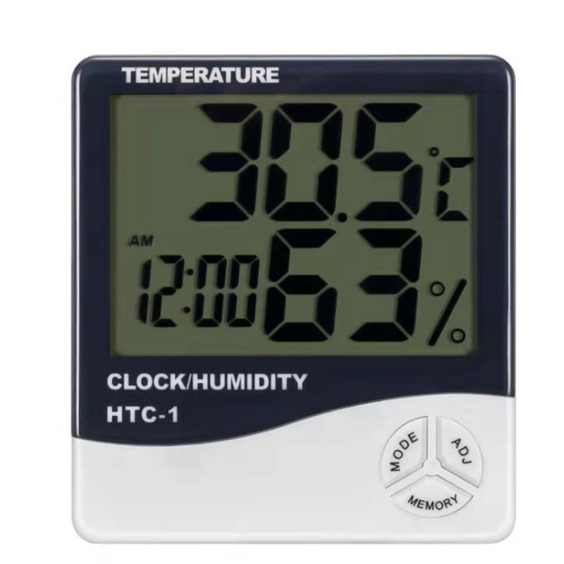 带时钟温度计室内外温度计