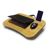 木木家膝上桌懒人电脑桌lap desk床上书桌泡沫粒子竹板膝盖桌子