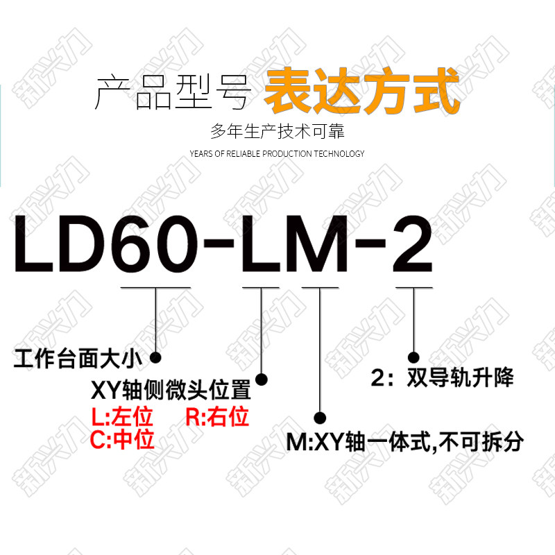 LD40/60/90 XYZ三轴运动平台移动光学升降滑台精密微调手动位移台