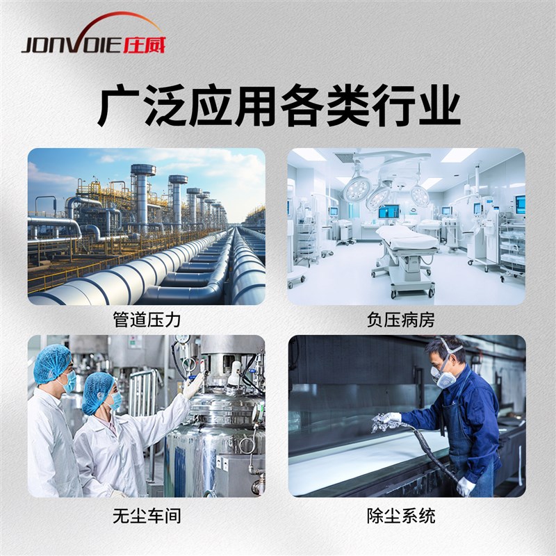 高精度风压传感器风管微差压变送器防爆带数显差压变送器微压差
