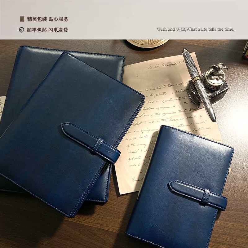 TIMEBOX记事本A5商务办公活页A6笔记本子会议记录加厚复古12-52