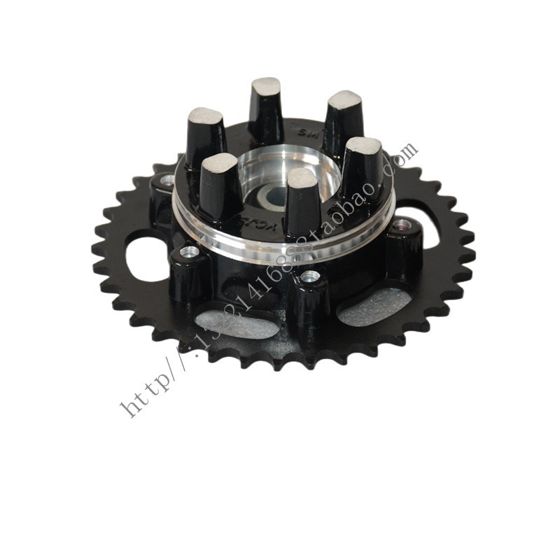 迅龙V8前轮银本250烽火前轮圈神驹312摩托车轮毂东方150 V9链轮座