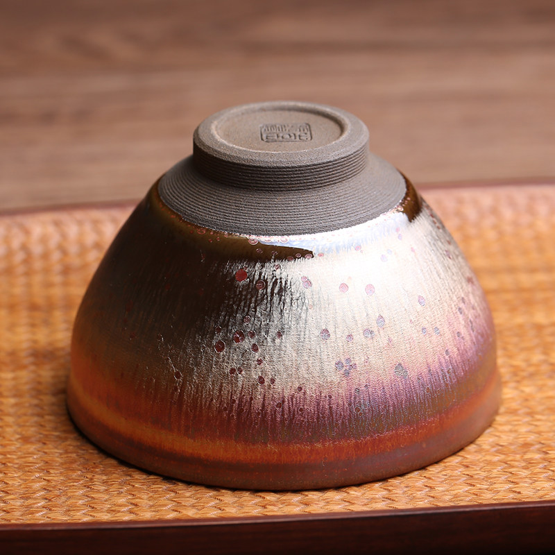 李振贵葵佛光建盏主人杯天目茶盏名家全手工曜变高端茶器功夫茶具
