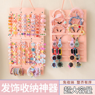 发饰收纳架女童发箍发夹发卡挂墙发圈头绳饰品首饰盒壁挂展示袋子