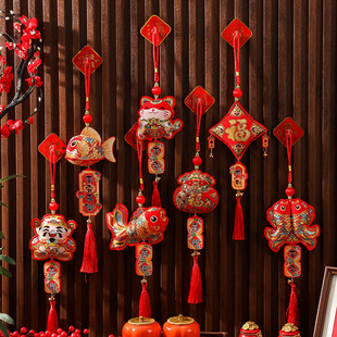 新年挂件挂件室内入户客厅装饰品挂件2026马年喜庆装饰品福牌挂饰