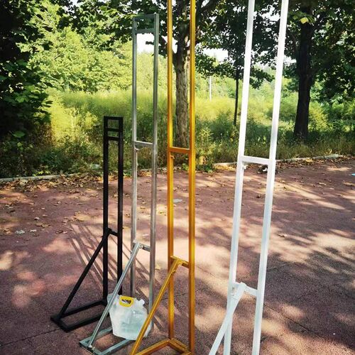 简约现代风婚庆背景架KT板  直立式海报架可拆装金属展架适用婚礼