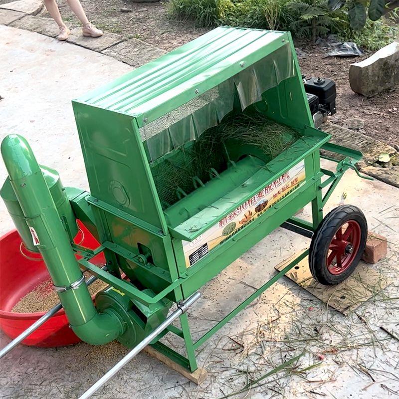 打谷机水稻小型家用脱粒机90全自动新款农用多功能小麦高粱收割机