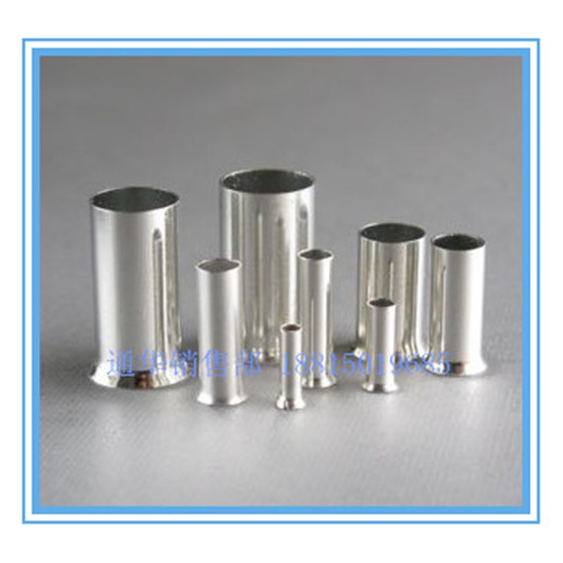 EN1518管型裸端子 针形欧规套管冷压接线端头插针线鼻2000只 紫铜