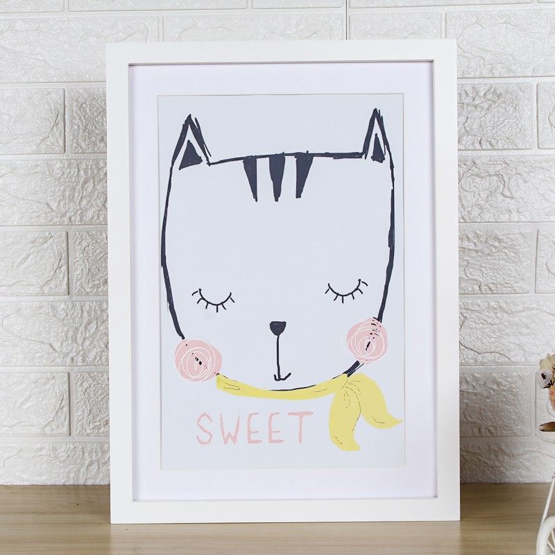 实木相框挂墙8K4开2开16 20 24 32 36寸A3海报框素描画框拼图框