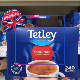 现货包邮 英国泰特利红茶British Food Engish Tea Tetley 240包