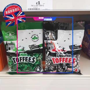 现货 英国Walkers Liquorice Toffee甘草糖浆薄荷太妃糖 150g