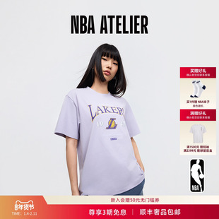25新款NBA ATELIER湖人队圆领运动休闲短袖t恤男女潮流百搭上衣