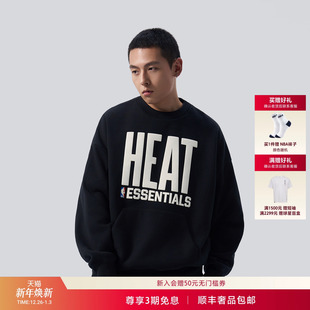 FEAR GOD 圆领休闲卫衣 NBA ESSENTIALS热火队联名款 HEAT