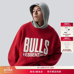FEAR GOD 复古连帽卫衣 NBA ESSENTIALS公牛队联名款 BULLS