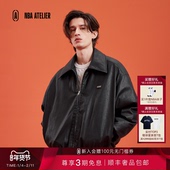 NBA ATELIER PU面料防风保暖羽绒外套