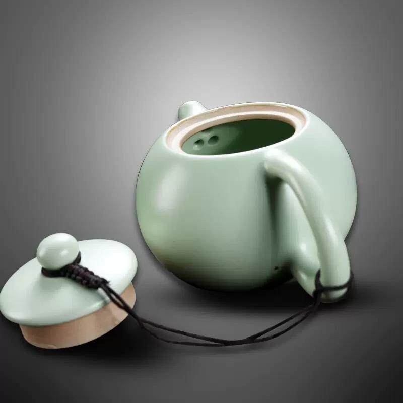 景德镇汝窑茶壶陶瓷开片可养西施壶单壶哥窑茶具