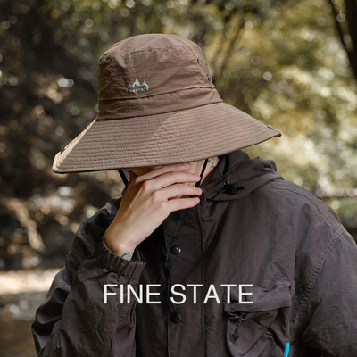 FINE STATE帽子男款渔夫帽户外遮阳帽男士防晒帽户外登山帽太阳帽
