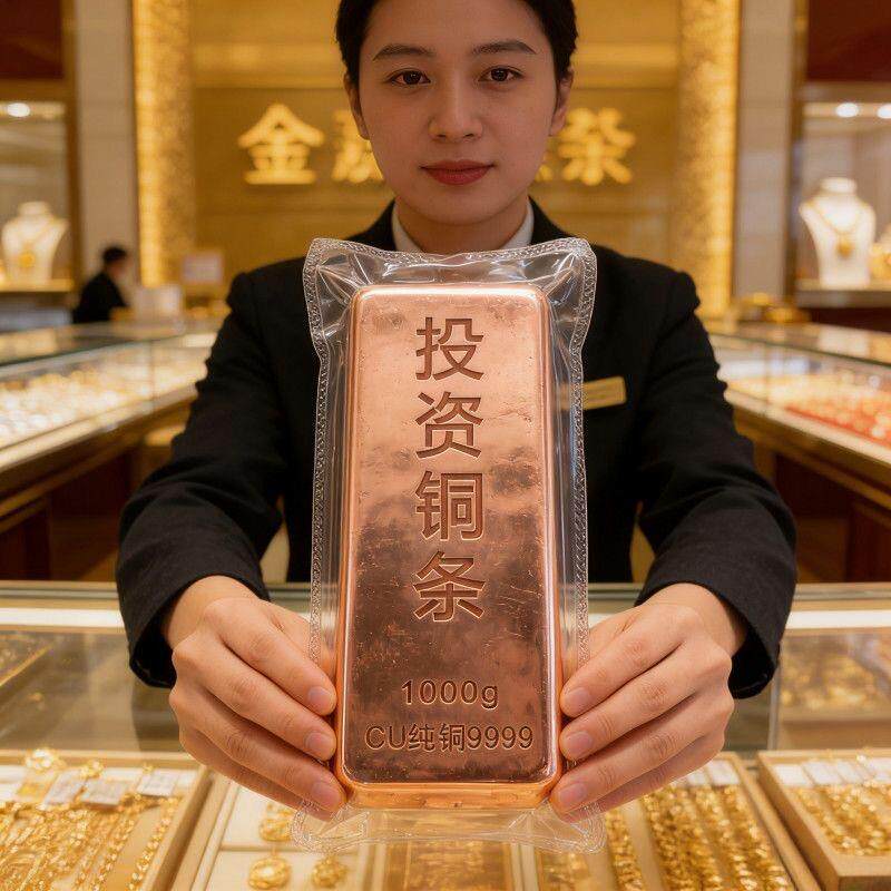 现货投资铜条1000g纯铜实心财富投资铜条紫铜铜块铜砖铜锭铜板