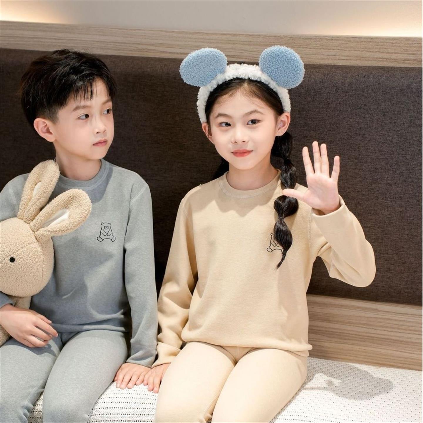 儿童秋衣裤宝无骨内套装20