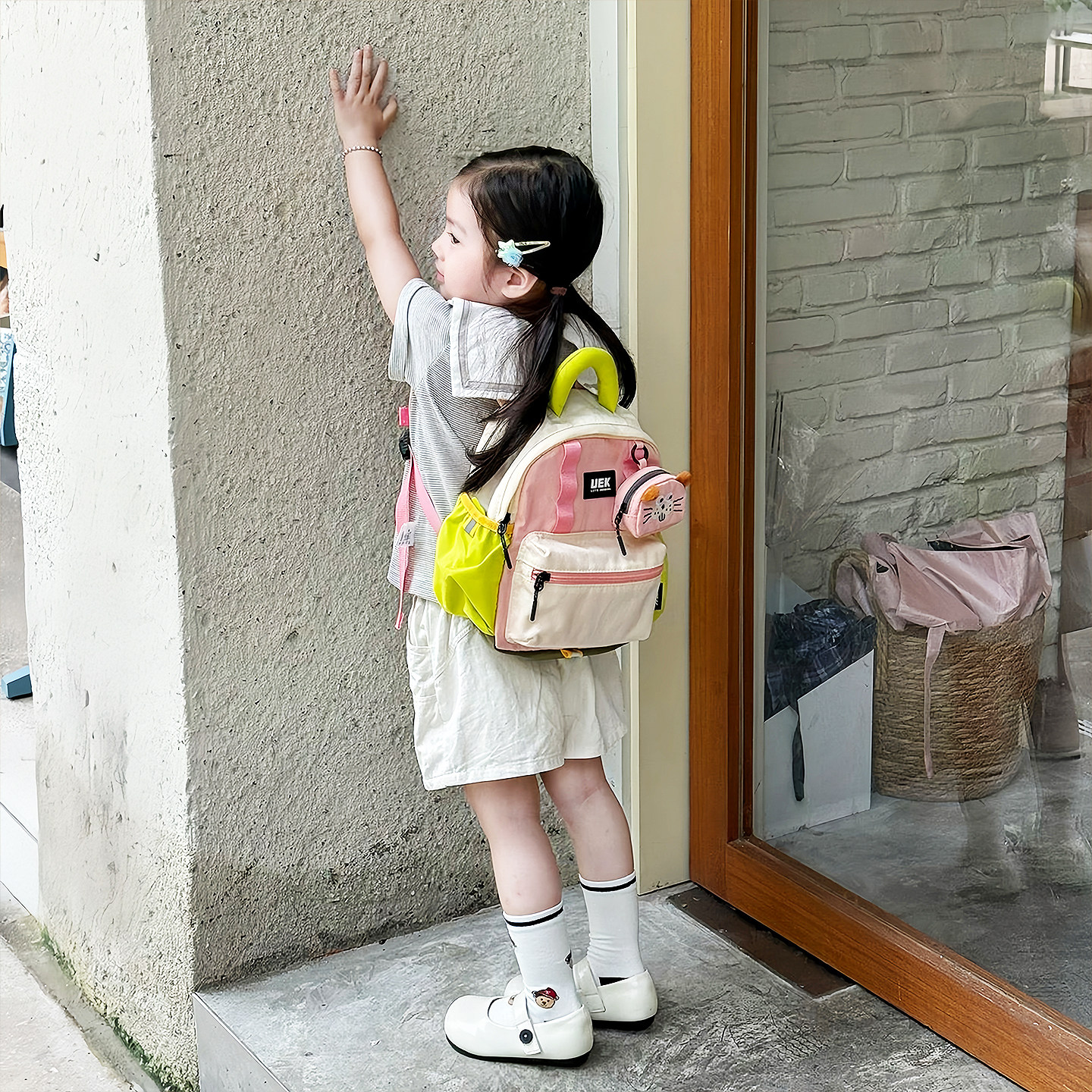 幼儿园书包女孩男宝粉色童