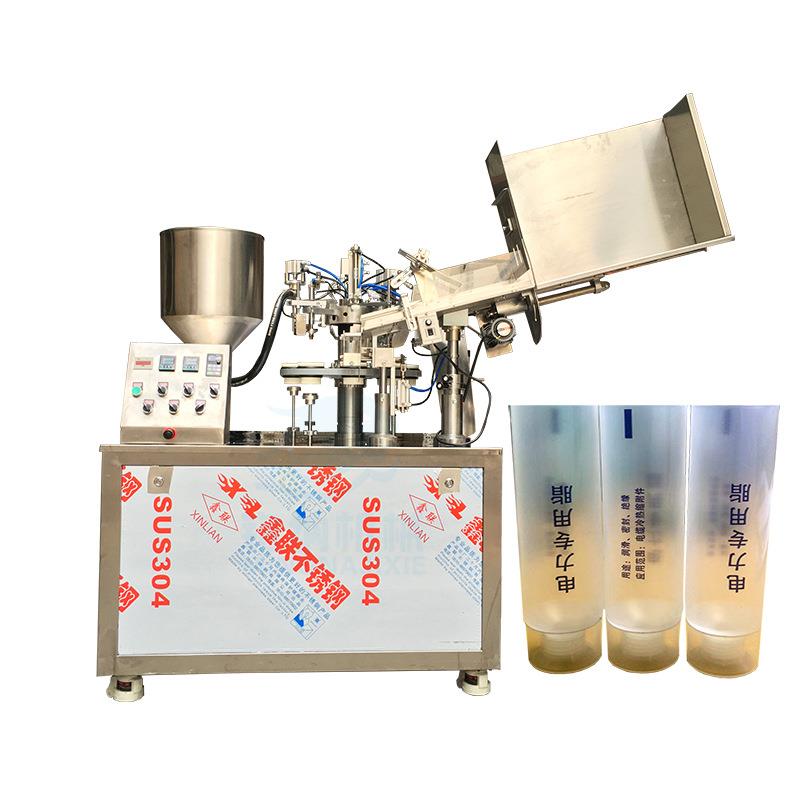 电力绝缘润滑硅脂灌装封尾机齿轮机油全自动软管灌装封尾机械设备