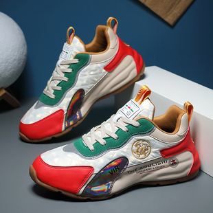 宾利萨格斯新款增高鞋情侣款时尚刺绣减震休闲老爹鞋包底帕拉鞋子