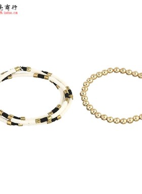 极速式女义乌波西米亚风组合流行时E尚个性新款豆豆彩色手镯明亮