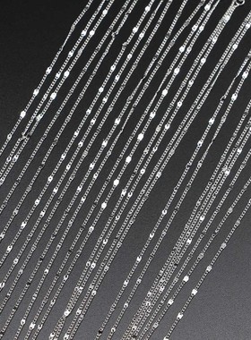 极速12Pcs/Pack 40/45/50/60cm Rhodium Gold Lobster VClasp Cha