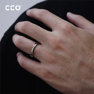 极速CCO无限理想戒指男款素圈指环H可调节莫比乌斯环送男友礼物