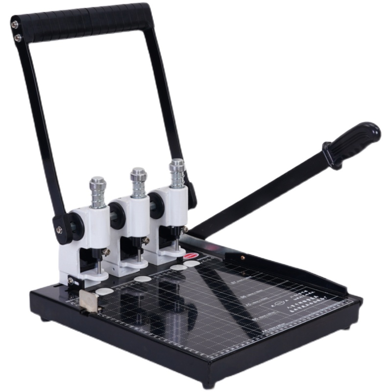 极速干部人事档案盒专用打孔机打孔器可调K孔距切纸打孔一体专业