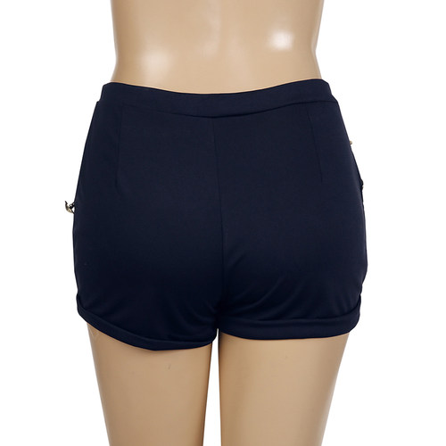 新品Bigsweety Summer Solid Color High Waist Shorts WWomen Ca
