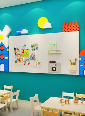 新品毛毡展示板照片m作品栏幼儿园墙面装饰环创主题成走廊文化布