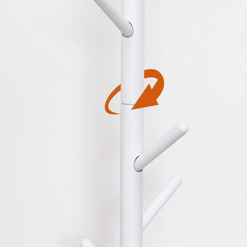 极速北欧实木衣h帽挂架简约榉木卧室挂衣服架子挂钩家用立式落地