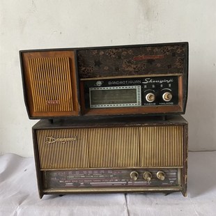 极速怀旧老物件老式收音机戏匣子文E革古董收藏晶体管半导体收音