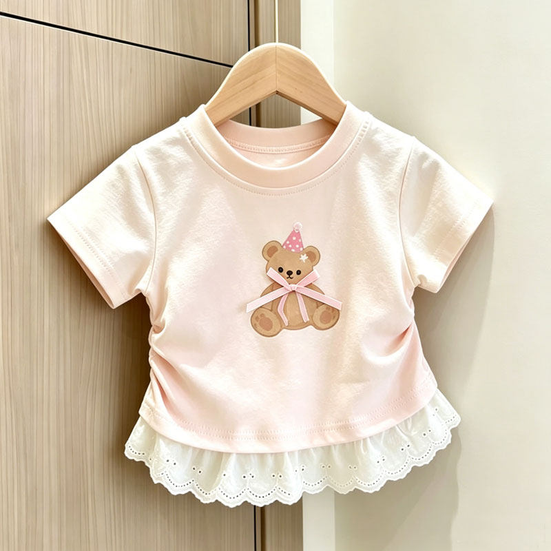女童纯棉短袖t恤夏季新款