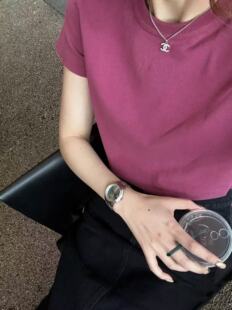 内搭上衣 T恤显白显瘦百搭夏季 「夏日甜心」王姐 正肩短袖