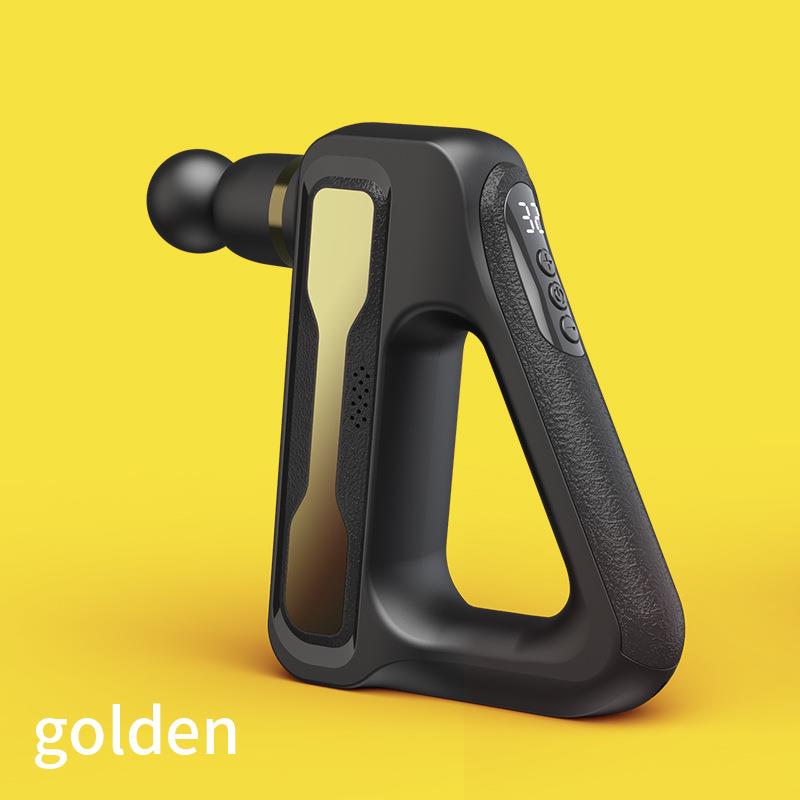 跨境三角筋膜枪按摩枪肌肉深度放松锻炼器高频率理疗器便携式新款