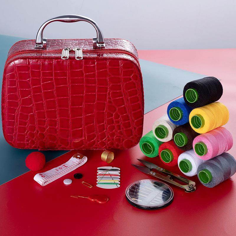 针线盒结婚嫁妆陪嫁针线套装家用针线包工具缝纫用品便携收纳盒子