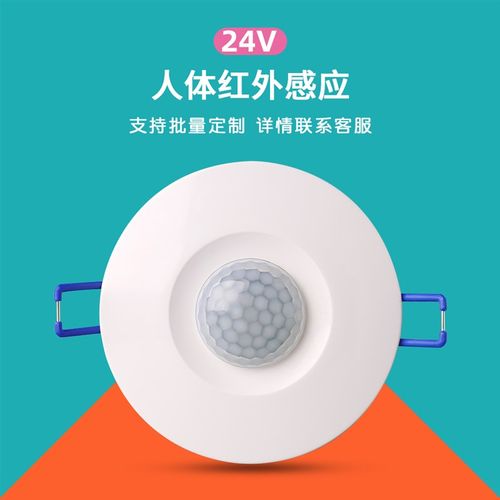 拓安达24VDC人体红外感应开关嵌入式智能 延时感光可调 楼道 过道