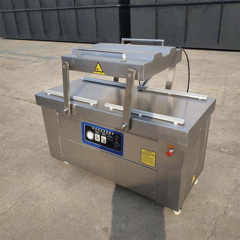 商用牛肉真空包装机600型双室真空封口机预制菜熟食抽真空机