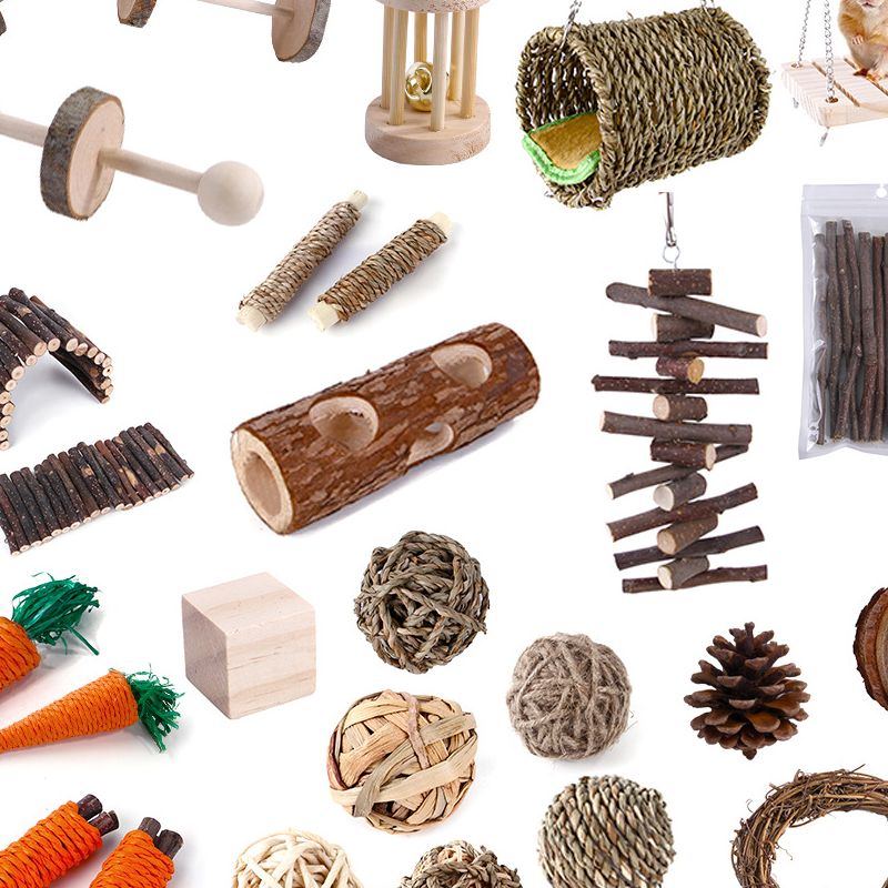仓鼠磨牙玩具兔子草球龙猫喂食球解闷用品