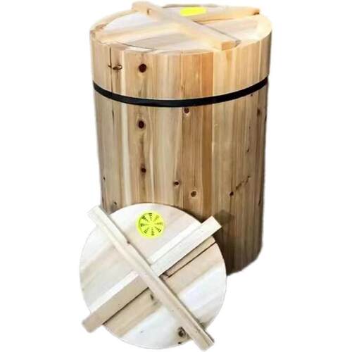 蜂箱全套中蜂箱圆桶土养蜜蜂箱加厚杉木蜂箱诱蜂桶横养养蜂工具