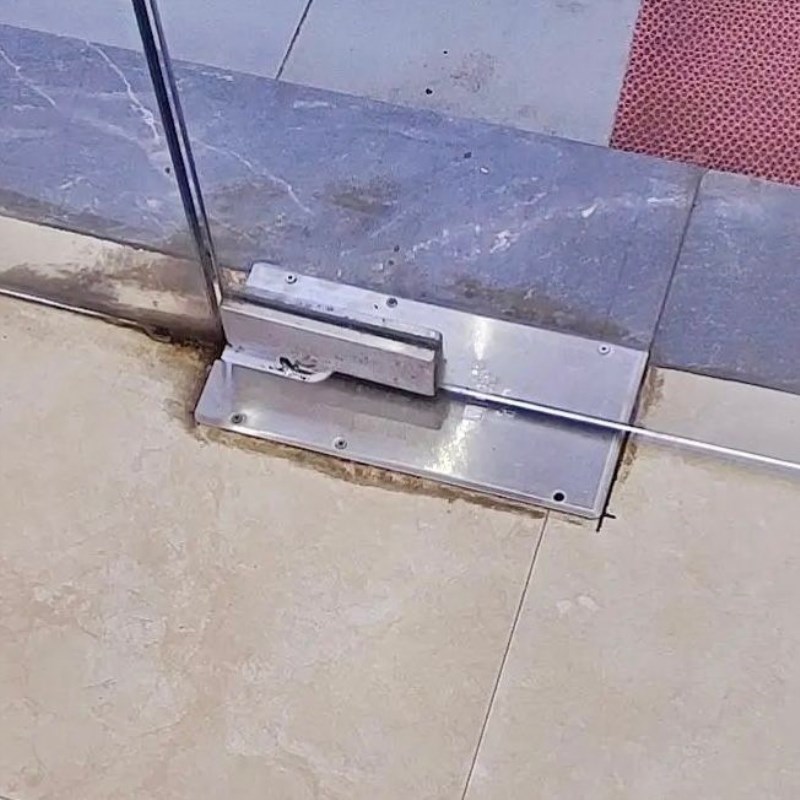 玻璃门地弹璜配件无框木门地簧N818通用型铝合金H-220B有框地弹簧